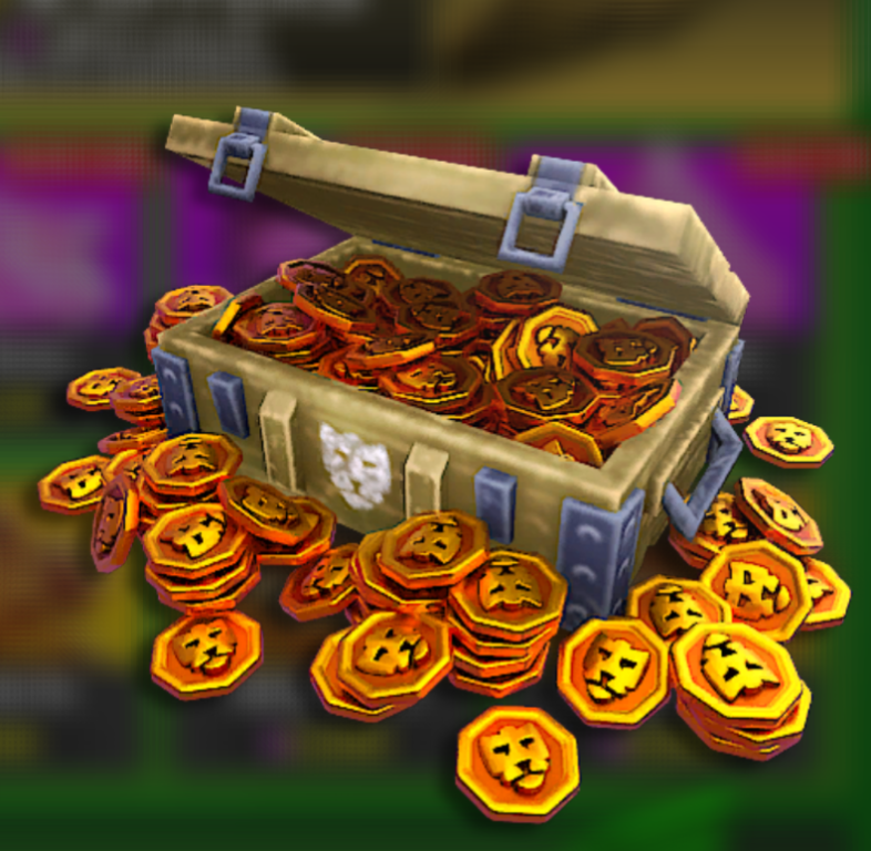 Golden coin chest